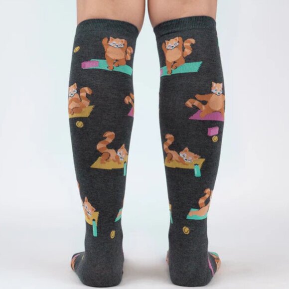 SOCK IT TO ME Red Panda Pose Knee High Socks NWT‎ - Picture 3 of 8